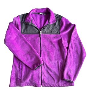 Fila Kids Vibrant Purple and Charcoal Jacket